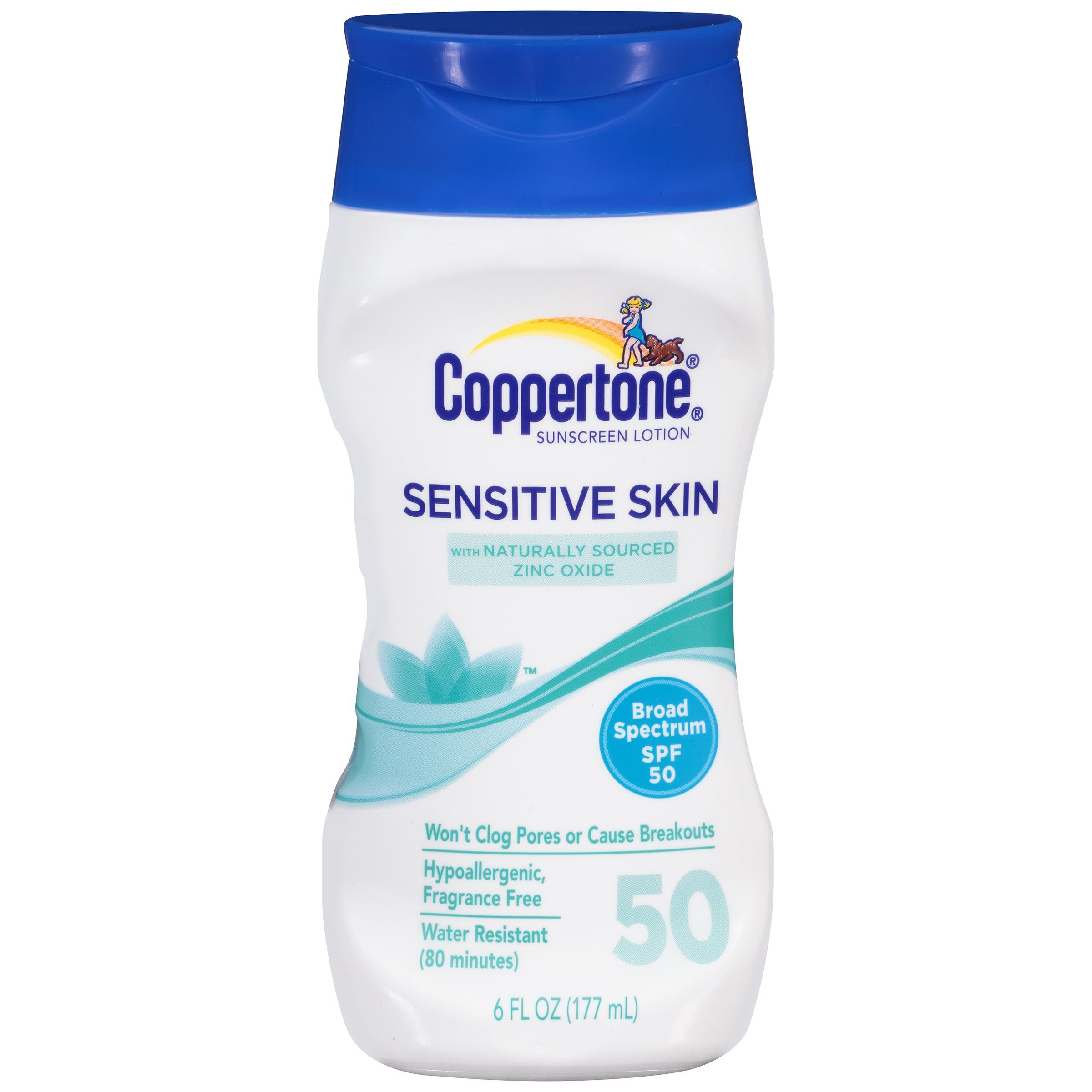 Coppertone Sensitive Skin Sunscreen Lotion SPF 50 Full Ingredients