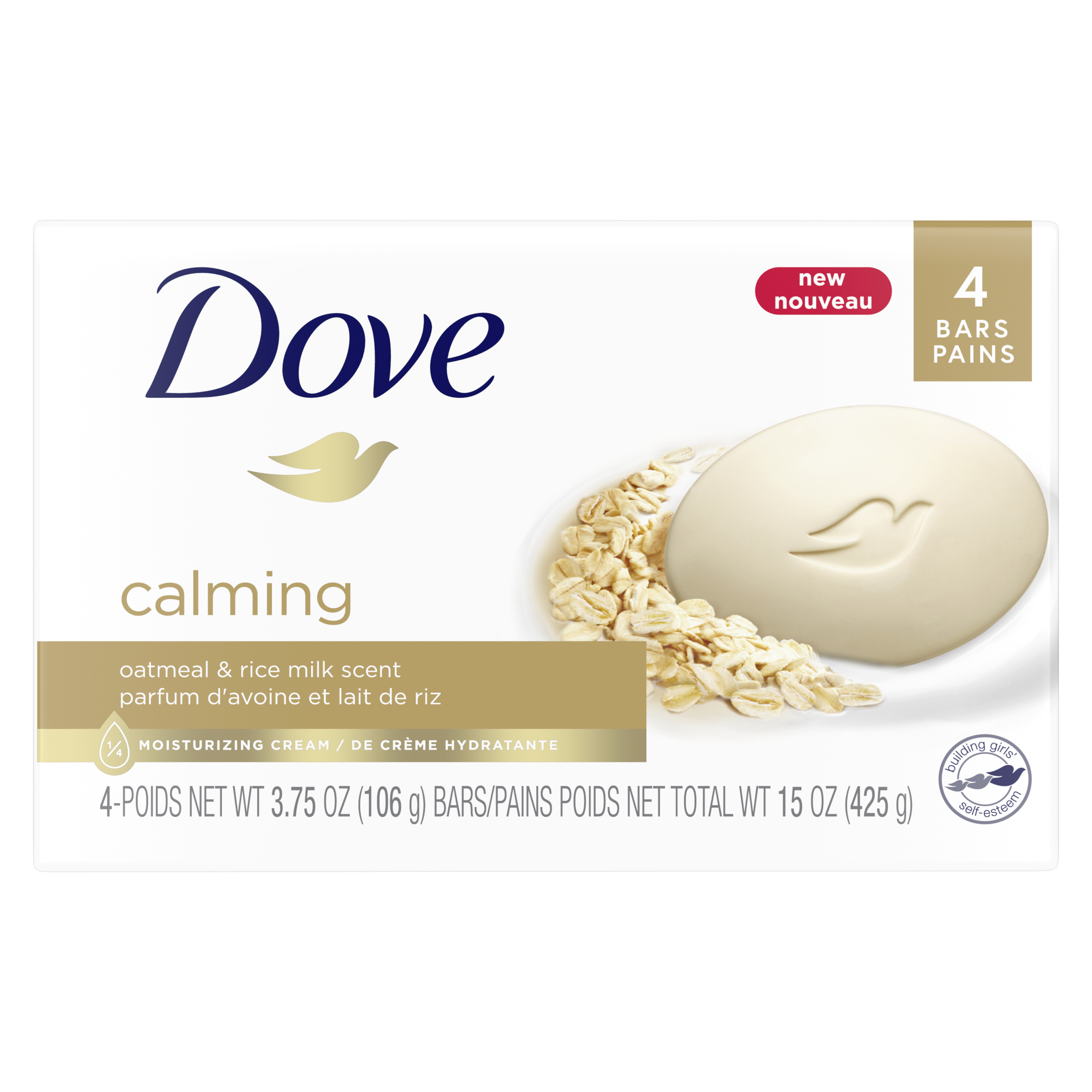Dove Calming Oatmeal Rice Milk Scent Beauty Bar Full Ingredients And Reviews Picky