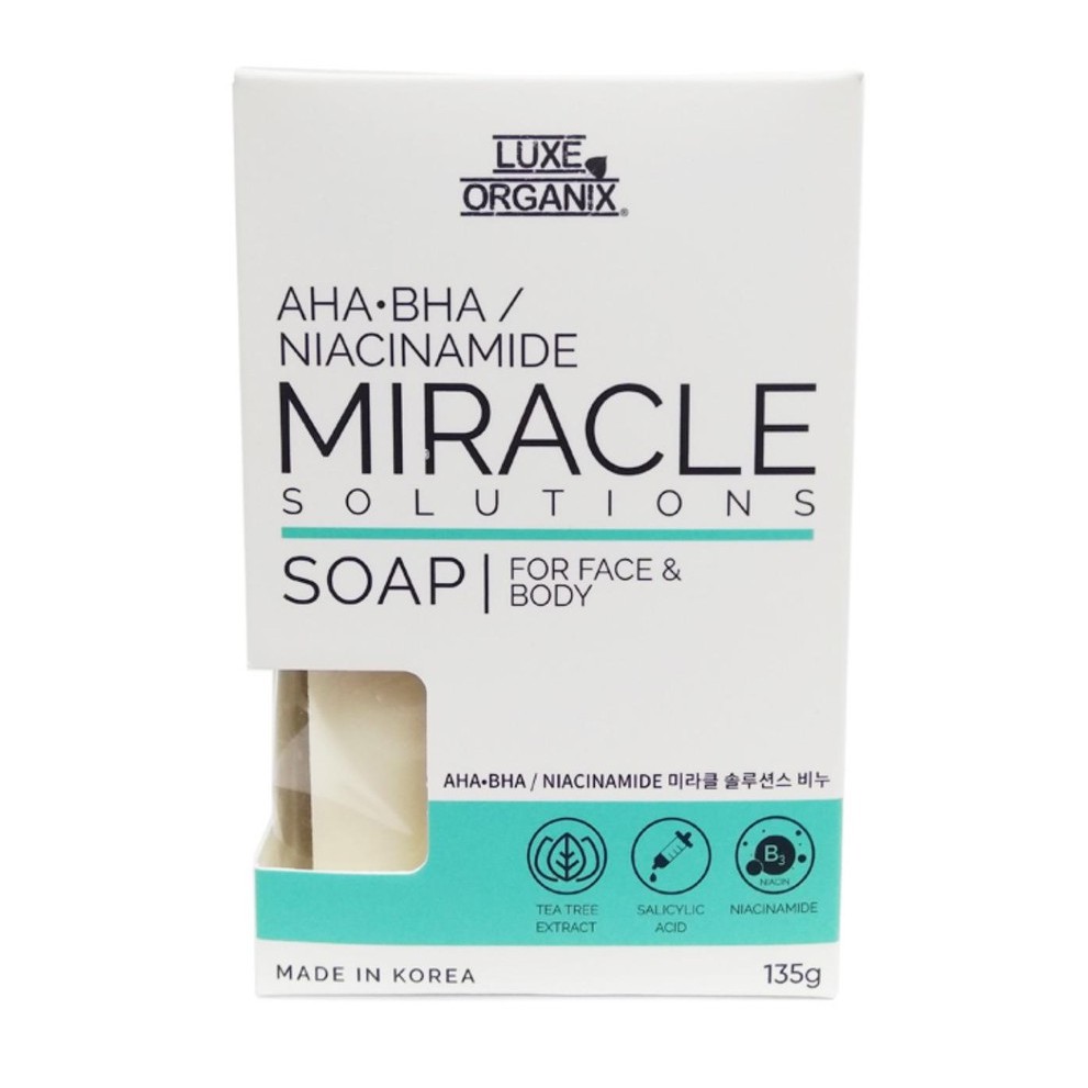 Luxe Organix Miracle Soap For Face & Body Full Ingredients and